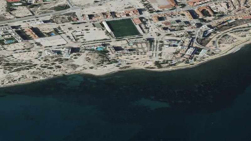 Vista aérea de Puntas del Moro, Villajoyosa/La Vila Joiosa