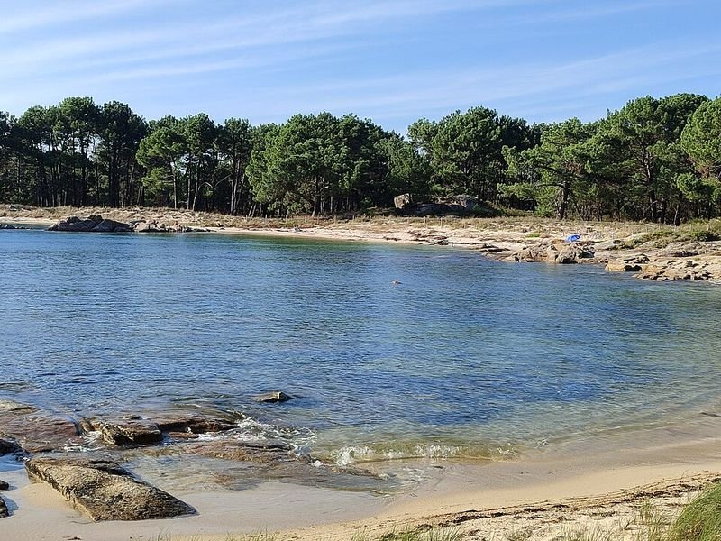 Playa Rebelló en A Illa de Arousa