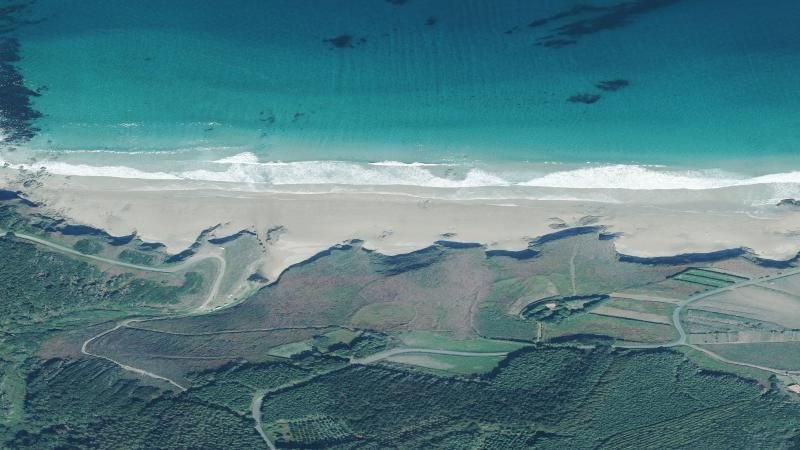 Vista aérea de Riás II, Malpica de Bergantiños