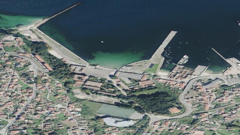 Vista aérea de Ríos de Fora, Vigo