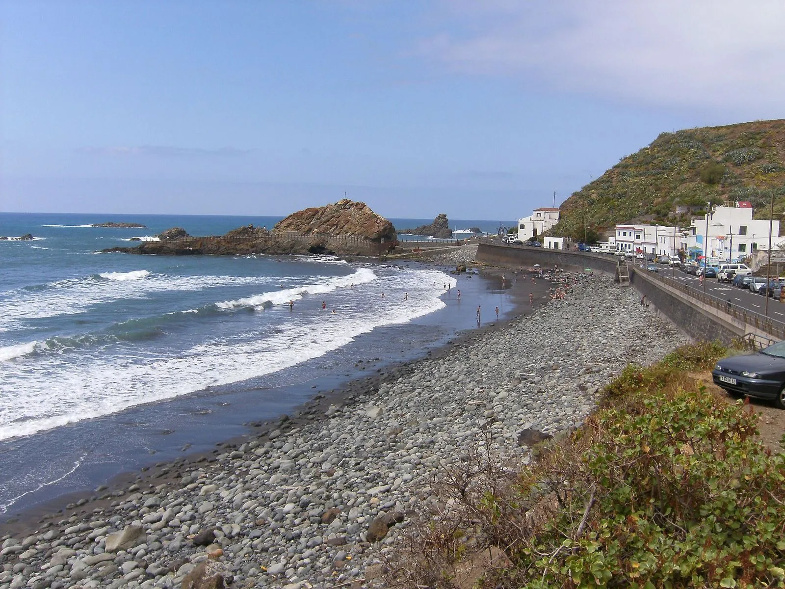 Playa de Roque de las Bodegas en Santa Cruz de Tenerife