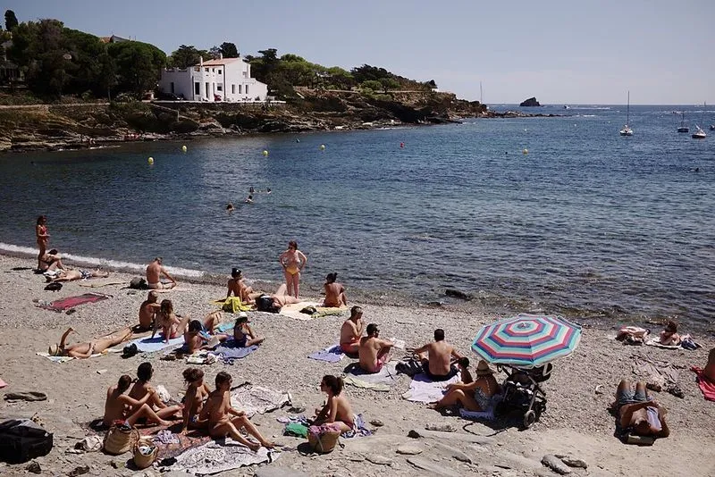 Playa de sa Conca en Cadaqués