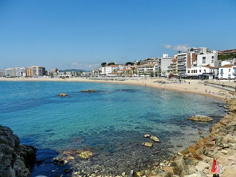 Playa S'Abanell en Blanes, Gerona — foto 8 de 9