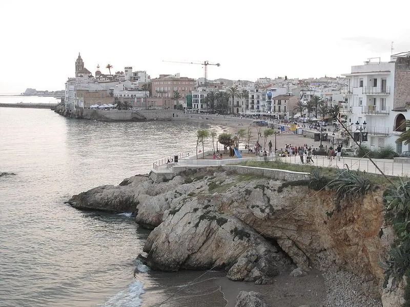 Playa de Sant Sebastià en Sitges, Barcelona — foto 8 de 8