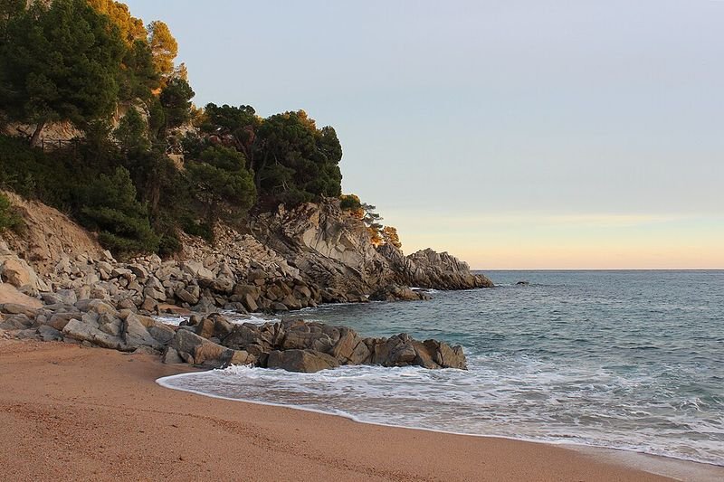 Playa de Santa María de Llorell en Tossa de Mar