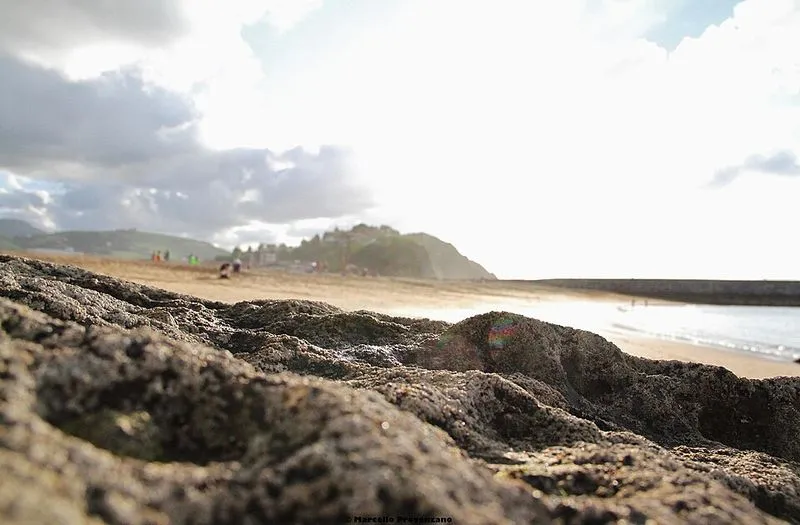Playa Santiago en Zumaia, Guipúzcoa — foto 2 de 2