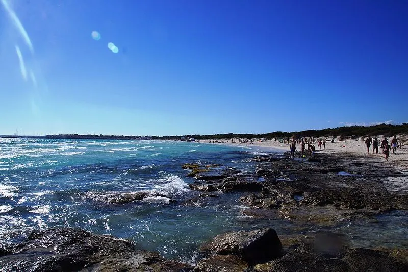 Playa de s'Arenal de Sa Rápita en Campos, Islas Baleares — foto 9 de 10