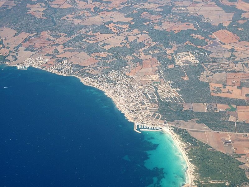 Playa S'Arenal de Sa Rápita en Campos