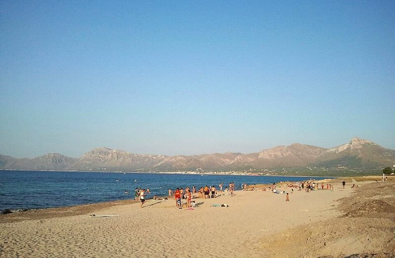 Playa Son Serra de Marina en Santa Margalida, Islas Baleares