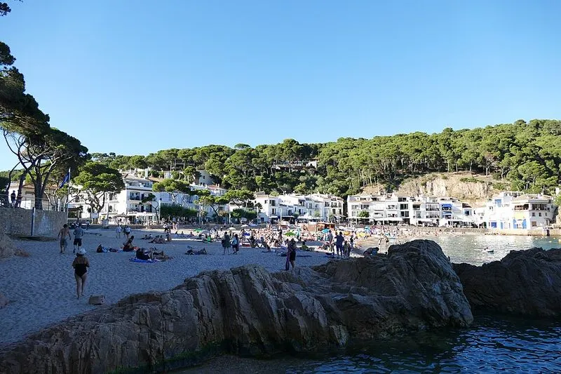 Playa de Tamariu en Palafrugell