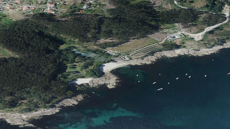 Playa de Temperáns en Cangas
