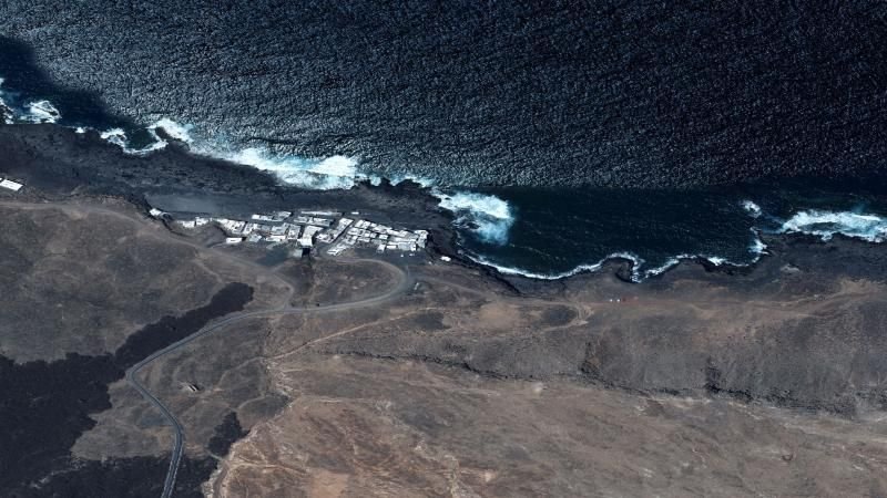 Vista aérea de Teneza, Tinajo