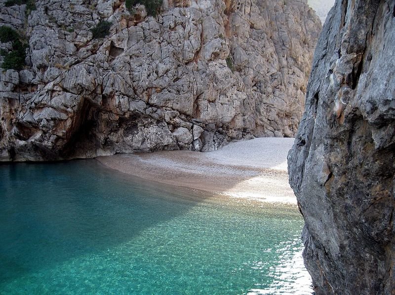 Playa Torrent de Pareis en Escorca