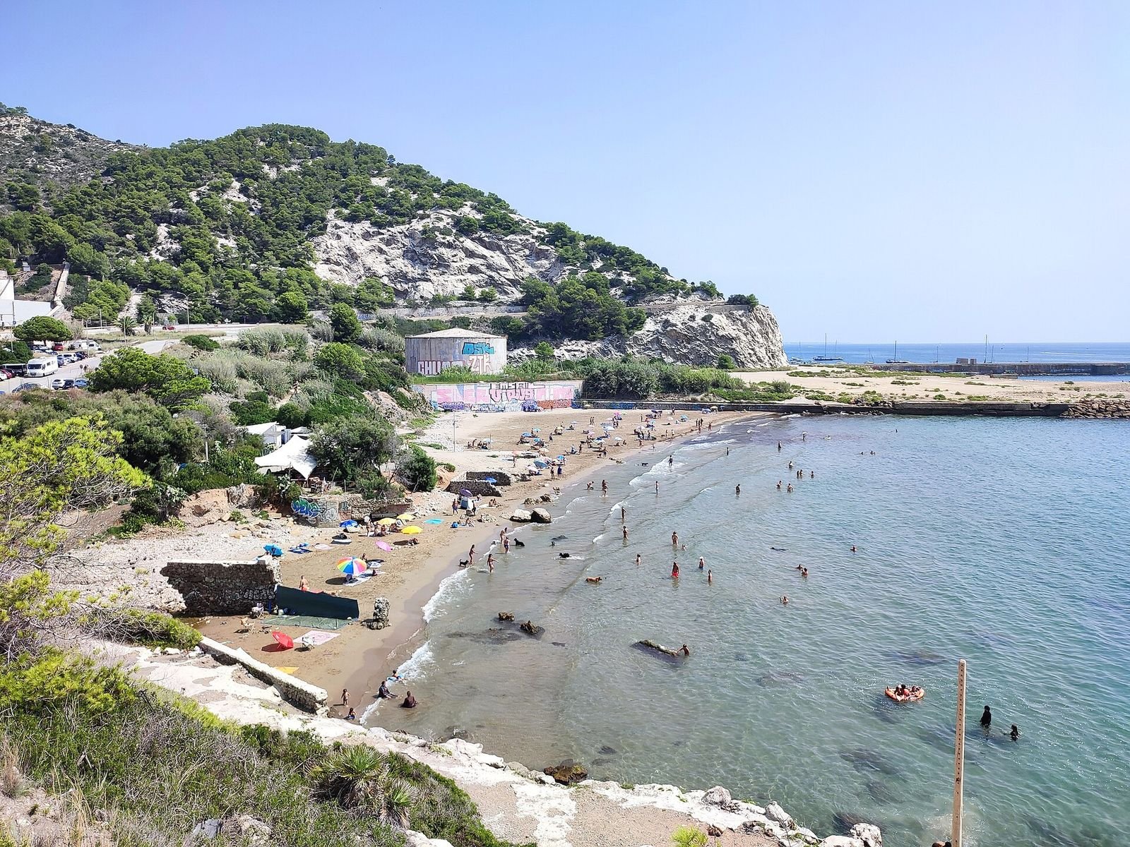 Playa de Vallcarca en Sitges, Barcelona