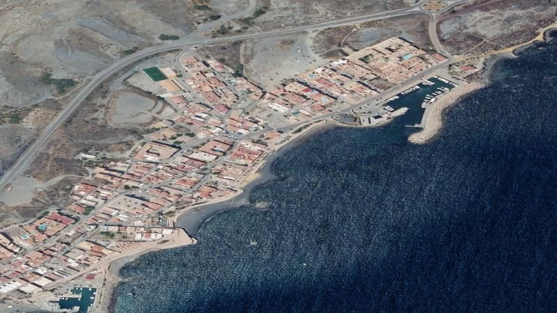 Vista aérea de Playa Villaricos en Cuevas del Almanzora, Almería