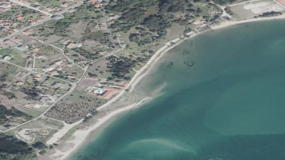 Vista aérea de A Armona, A Guarda