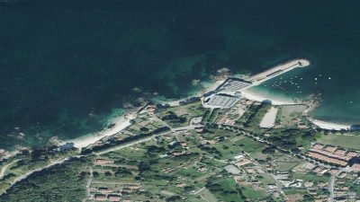Vista aérea de A Mourisca, Vigo