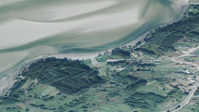 Vista aérea de A Orixeira, Cabana de Bergantiños