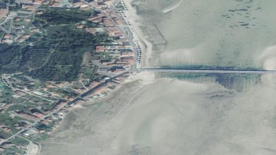 Vista aérea de A Vía Sur, O Grove