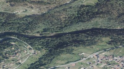 Vista aérea de A Xunqueira, Soutomaior
