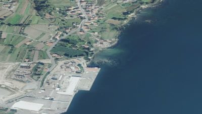 Vista aérea de Agoeiros, Boiro