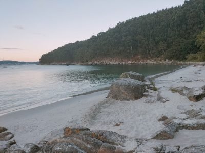 Playa de Agra en Sanxenxo