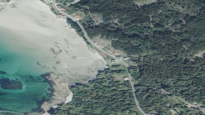 Vista aérea de Aldosén, Muros