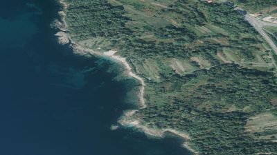Vista aérea de Ameixenda, Cee