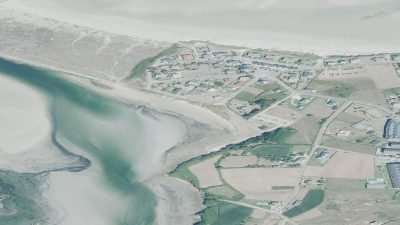 Vista aérea de Anguieira, Barreiros