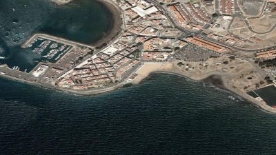 Vista aérea de Arguineguín, Mogán