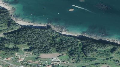 Vista aérea de Arnela A Vella, Sada