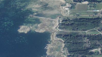 Vista aérea de As Casiñas, Vilanova de Arousa