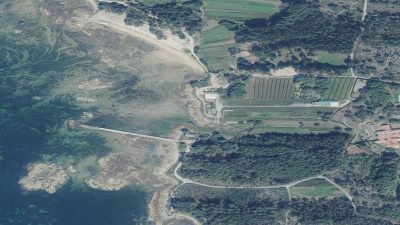 Vista aérea de As Patiñas, Vilanova de Arousa