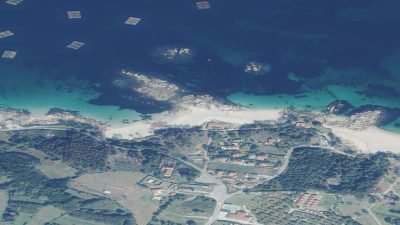 Vista aérea de Barcela, O Grove