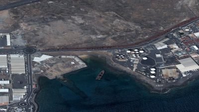 Vista aérea de Barlovento, Teguise