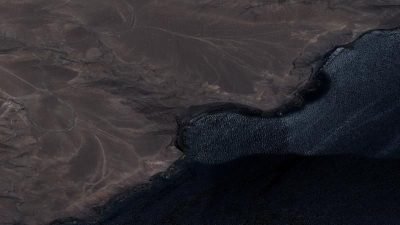 Vista aérea de Barranco de las Pilas, Yaiza