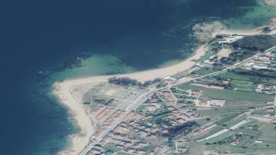 Vista aérea de Bornal, Vilanova de Arousa