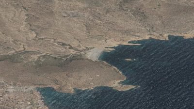 Vista aérea de Cala Bolete Grande, Cartagena