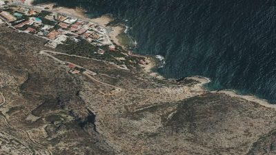 Vista aérea de Cala de Aigua Dolç, Dénia