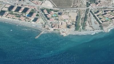 Vista aérea de Cala de El Sillón, Torrox