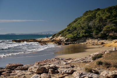 Cala de la Roca Plana en Tarragona