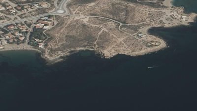 Vista aérea de Cala de las Tortugas, Águilas