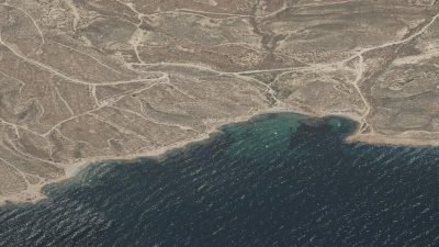 Vista aérea de Cala Desnuda, Mazarrón