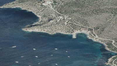 Vista aérea de Cala Donzell, Palma de Mallorca
