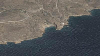 Vista aérea de Cala El Bolete, Cartagena