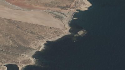 Vista aérea de Cala Encarná, Águilas