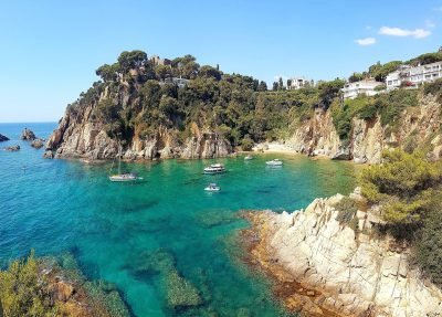 Cala Forcanera en Blanes