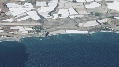 Vista aérea de Cala Junco, Adra