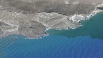 Vista aérea de Cala Príncipe, Níjar