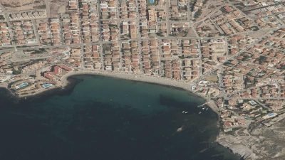 Vista aérea de Calabardina, Águilas